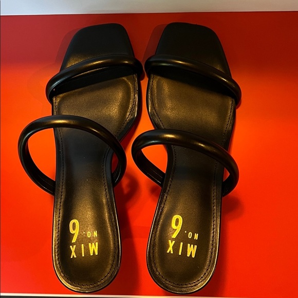 Mix No. 6 Women's Black Cornelle Sandals, New No Box, Size 9 - Picture 3 of 6